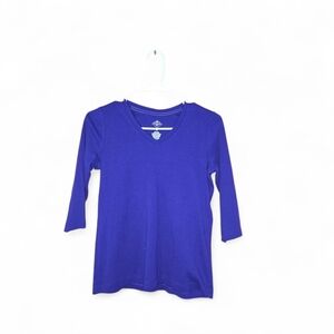 St. John's Bay Royal Blue Long Sleeve Top